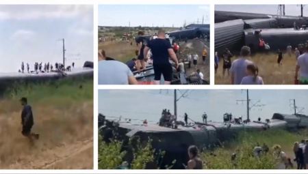 IMA MRTVIH I STOTINU POVREĐENIH, PUTNIČKI VOZ SE SUDARIO SA KAMINOM! Novi detalji i snimci užasa u Rusiji (VIDEO)