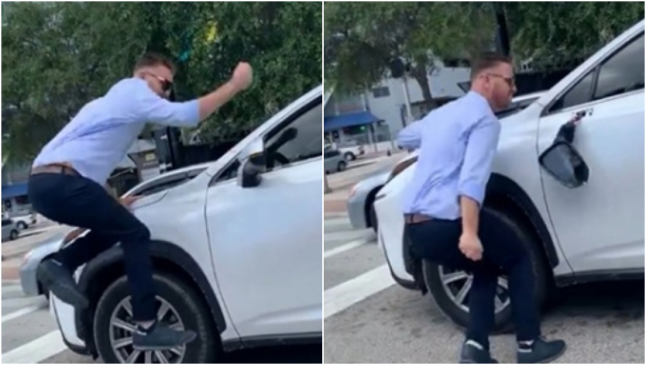 KUNG FU NA RASKRSNICI Zaustavio je saobraćaj, izašao iz auta i pokazao šta zna (VIDEO)