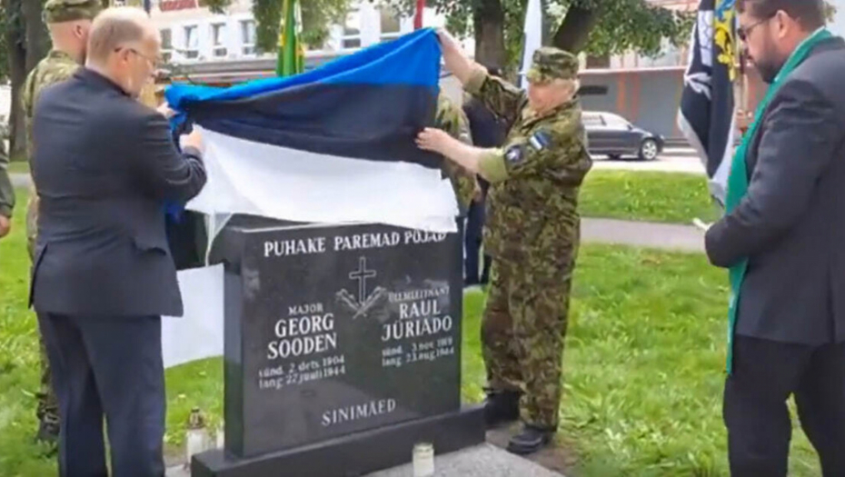 ESTONIJA PONOVO VELIČA NACIZAM! Otkriven spomenik SS oficirima sa skrivenom prošlošću! (VIDEO)