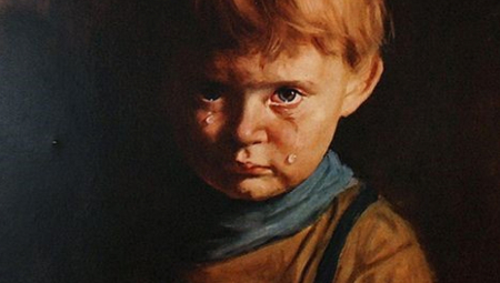 JUGOSLOVENI SU OBOŽAVALI SLIKU UPLAKANOG DEČAKA Niko nema pojma kakva se horor priča krije iza nje, veruje se da donosi nesreću! (VIDEO)