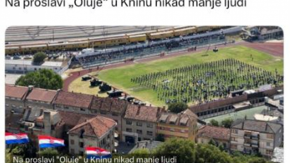 ŠOLAK TUGUJE "Malo nas je došlo da slavimo Oluju"