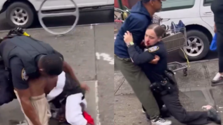 MUŠKARAC UDARIO POLICAJKU U GLAVU, TOKOM HAPŠENJA MU SPALE GAĆE! Prolaznik SVE snimio, pukla bruka! (VIDEO)