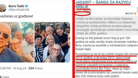 KAKO TE BRE NIJE SRAMOTA TE SEDE KOSE Tadić ide na protest protiv rudnika koji je trebalo da otvori pre 10 godina!