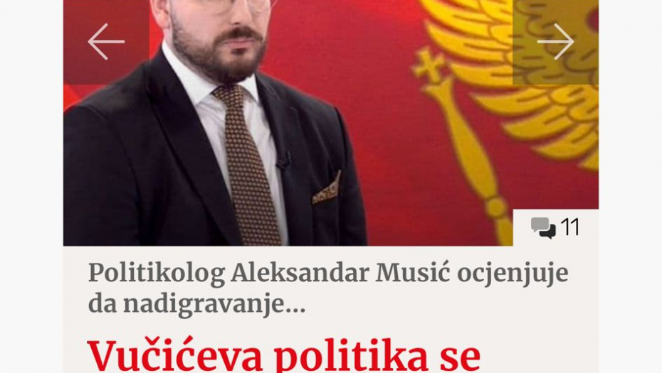 HRVAT IZ ZAGREBA U MILOVIM MEDIJIMA Poziva milogorce da zajedno udare na Vučića jer brani Srbe!