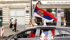 LUDILO NA TRGU Beograd slavi zlato vaterpolista (VIDEO)