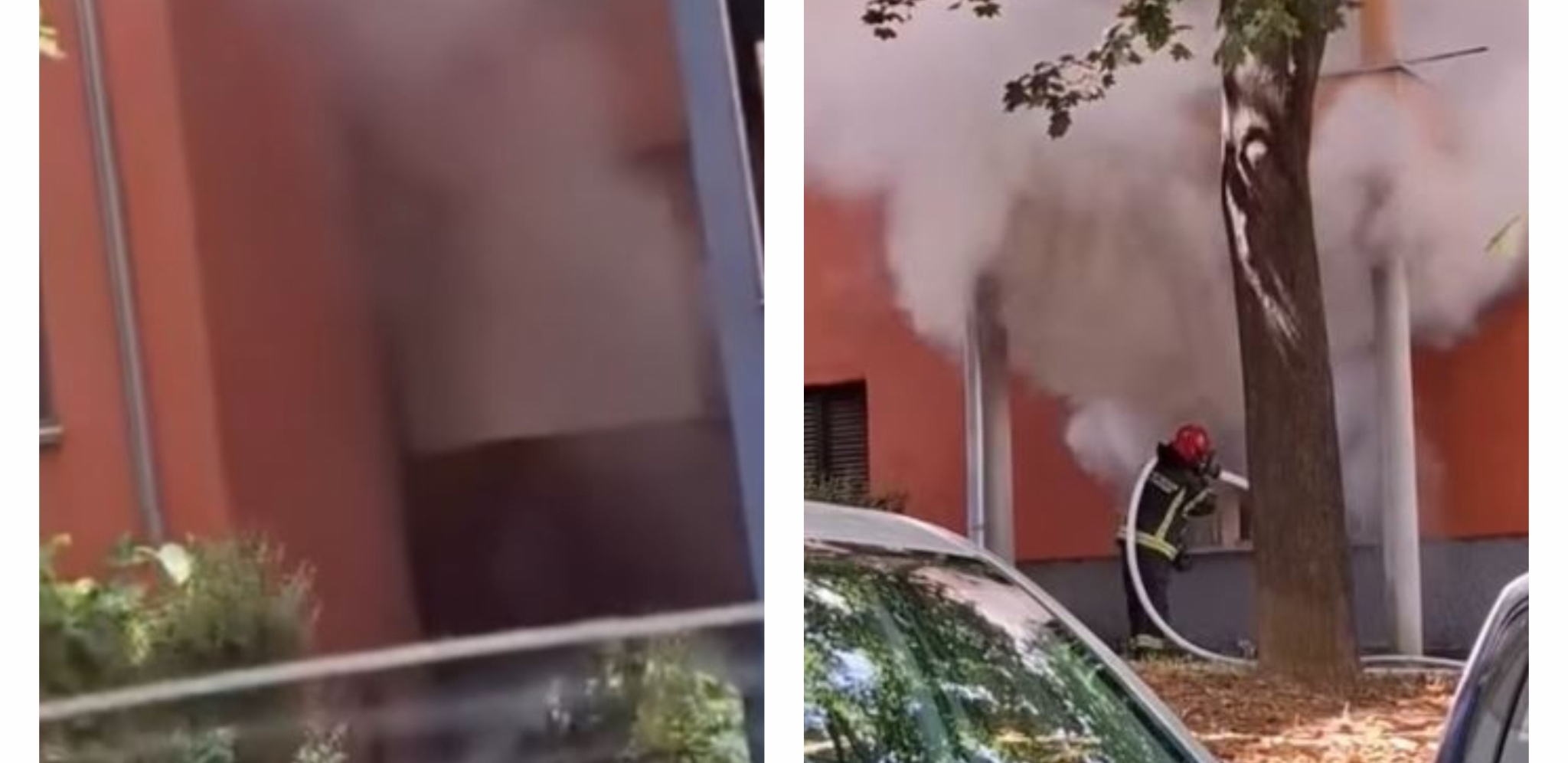 POŽAR NA KARABURMI Gorelo prizemlje zgrade, vatrogasci na terenu (VIDEO)