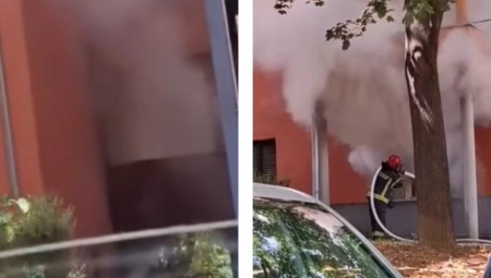 POŽAR NA KARABURMI Gorelo prizemlje zgrade, vatrogasci na terenu (VIDEO)