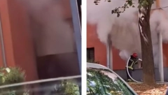 POŽAR NA KARABURMI Gorelo prizemlje zgrade, vatrogasci na terenu (VIDEO)