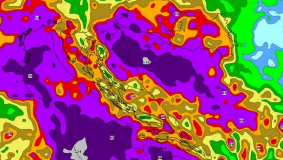 NA BALKAN STIŽU OLUJE I JAKE KIŠE Moguće i poplave i jaki udari vetra