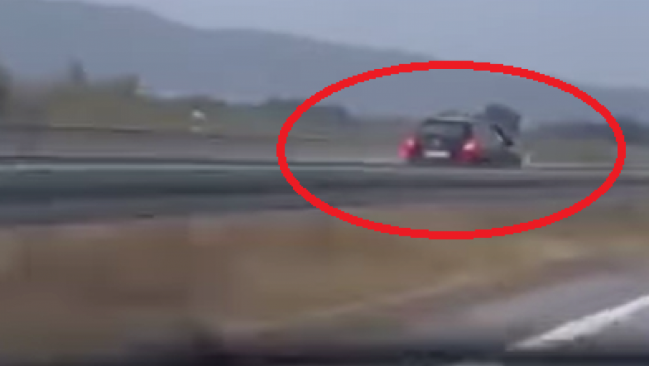UBICA SNIMLJEN NA AUTOPUTU U SRBIJI Vozio u kontra-smeru 120 na sat (VIDEO)