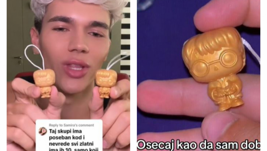 SRBI POLUDELI ZA FIGURICAMA ZLATNOG HARIJA POTERA Veruju da vredi mnogo, a dobitnici je prodaju i za 2.500 evra!