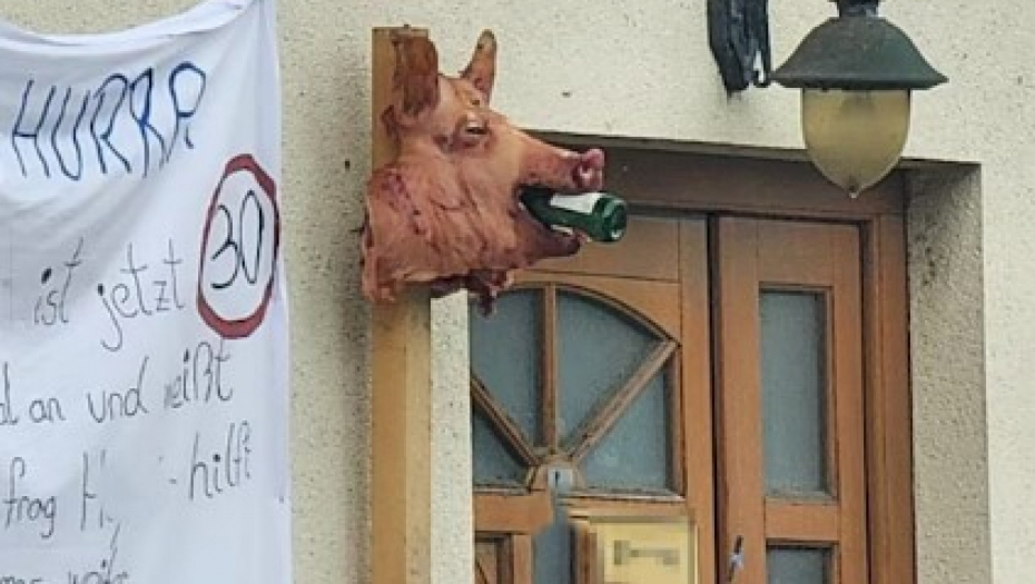 NAKAČILI SVINJSKU GLAVU NA TARABU Hteli da iznenade prijatelja, pa razbesneli društvo za zaštitu životinja - evo kolika kazna im preti!