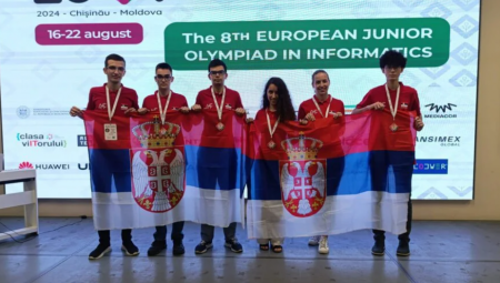 MINISTARSTVO ČESTITA OSVAJAČIMA MEDALJA NA MEĐUNARODNIM TAKMIČENJIMA IZ INFORMATIKE Ovo je još jedan u nizu zapaženih uspeha (FOTO)