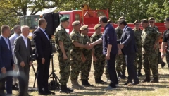 "LAŽU I RADE PROTIV SVOJE ZEMLJE" Predsednik položio kamen temeljac za izgradnju novog objekta za pripadnike Odreda vojne policije "Kobre" (VIDEO)