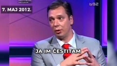 VUČIĆ JE I KAO OPOZICIONAR ČESTITAO PROTIVNICIMA, NIJE POZIVAO NA REVOLUCIJU I UBISTVA Njegov duel sa Đilasom iz 2012. najbolje objašnjava razliku dve politike!
