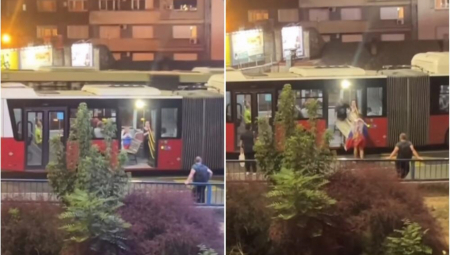 "IZGLEDA DA BOLIDI NISU PRELETELI SRBIJU, VEĆ OSTALI U NJOJ!" Gore mreže zbog mladića koji su uneli klupu u autobus! (VIDEO)