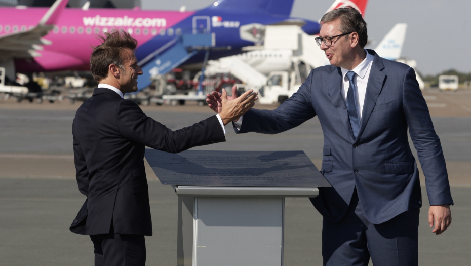 HOĆU DA ZAHVALIM MAKRONU Vučić: Danas imamo potpuno drugačiji, moderniji, lepši i sadržajniji aerodrom (FOTO)