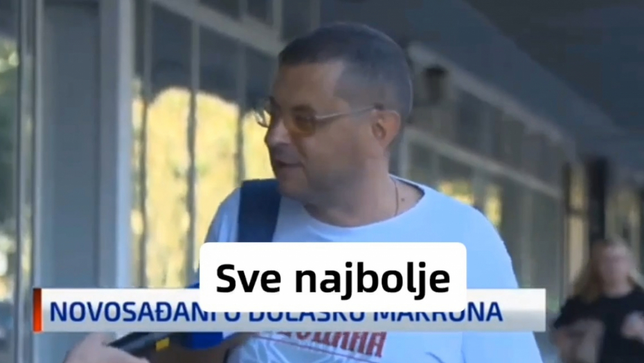 ŠOLAKOVA N1 HTELA DA NAPLJUJE MAKRONOVU POSETU NOVOM SADU Dočekao ih šok, građani poručili: Drago nam je, dobrodošao!