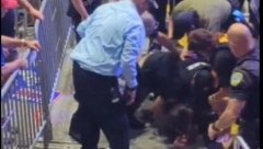 HAOS NA TRAMPOVOM SKUPU! Policajci primenili silu na muškarcu i elektro šokirali ga! (VIDEO)