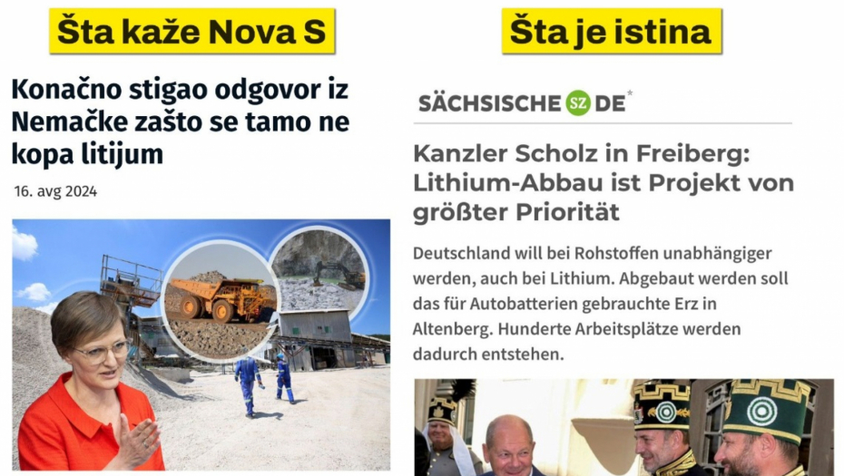 OVO JE "ISTINA" U ŠOLAKOVIM MEDIJIMA Od rudarenja litijuma u Srbiji sumporne kiše, u Nemačkoj projekat od najveće važnosti