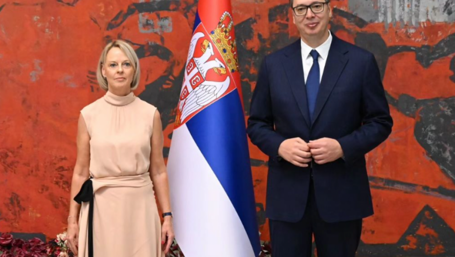 Predsednik Republike Srbije Aleksandar Vučić primio akreditivna pisma ambasadorke Kraljevine Švedske u Republici Srbiji Šarlote Samelin