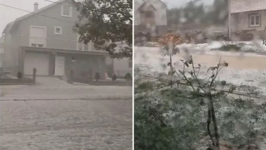 JEZIVO NEVREME U HERCEGOVINI!  Snimci oluje kruže mrežama (VIDEO)