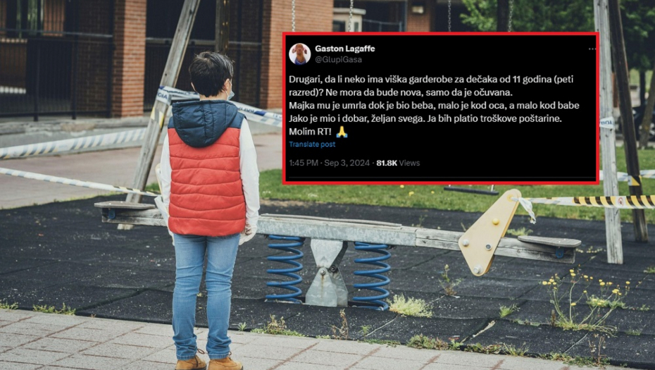 MILANU (11) JE MAMA UMRLA KAD JE BIO BEBA, MALO JE KOD TATE, MALO KOD BABE, ŽELJAN JE SVEGA Objava nastavnika Gaše rasplakala je celu Srbiju