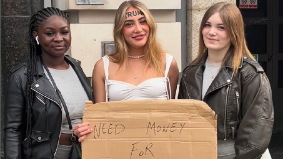 INFLUENSERKA ISTETOVIRALA "TRAMP" NA ČELU, PA SE PREDOMISLILA Krenula da prosi od ljudi 5.000 $ da ukloni tetovažu (FOTO)