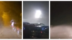 SEVALO NEBO, VETAR RUŠIO DRVEĆE, KIŠA PLJUŠTALA KAO IZ KABLA! Izgledalo je apokaliptično, potop u komšiluku pravio haos, udario i grad (VIDEO)