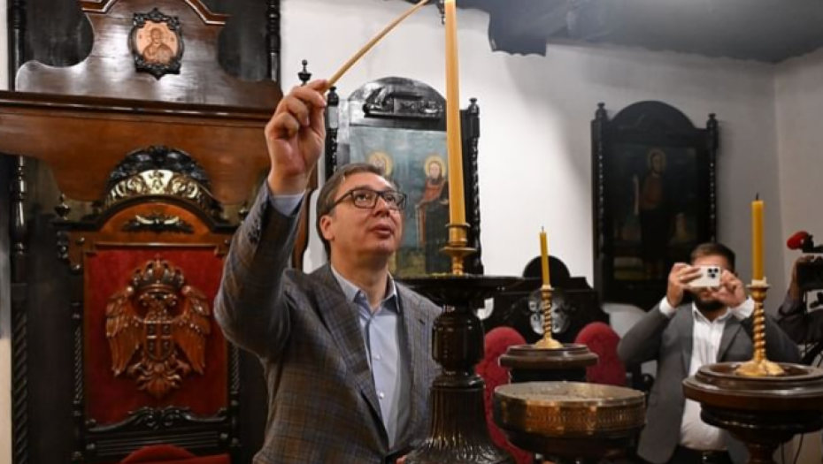 NEOPISIV MIR KOJIM ODIŠE CELA CRKVA! Vučić u jednoj od najstarijih svetinja u Podrinju upalio sveću (FOTO)