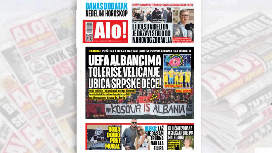 UEFA ALBANCIMA TOLERIŠE VELIČANJE UBICA SRPSKE DECE! Priština i Tirana nastavljaju da prave atmosferu užasa na fudbalskim mečevima