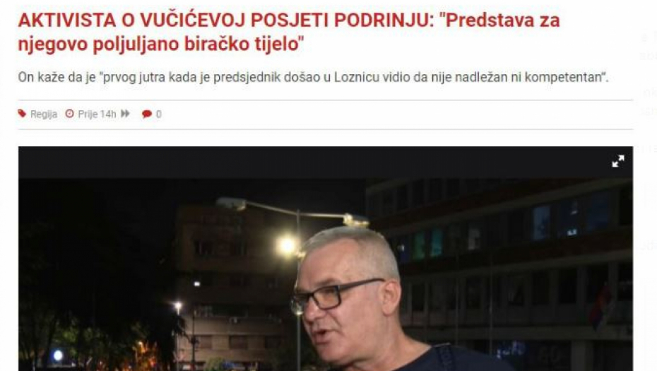 ISLAMISTI SLAVE I PETKOVIĆA JER NAPADA VUČIĆA Lažni ekolog prodao zemlju Rio Tintu, a sada je udarna pesnia "Slobodne Bosne"