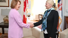 Ministarka dr Jelena Begović sa glavnom naučnom savetnicom premijera Kanade dr Monom Nemer