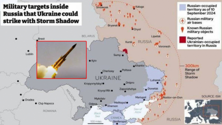 BRITANIJA VEĆ DALA ZELENO SVETLO? Ovo su mete u Rusiji koje može da pogodi "Storm Shadow" (MAPA)