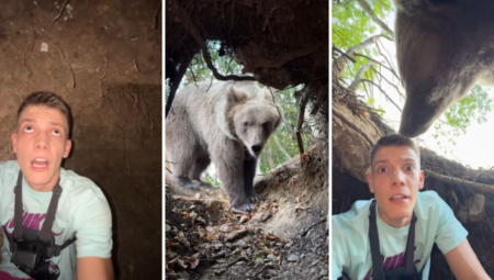 MEDVED NAPAO NAŠEG INFLUENSERA On na ivici života, upao u pećinu!