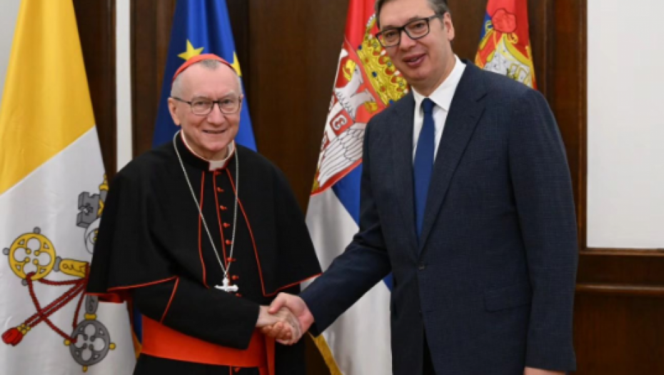 VUČIĆ SE SASTAO SA KARDINALOM PAROLINOM: Razgovarali smo o temama od obostranog interesa (FOTO)