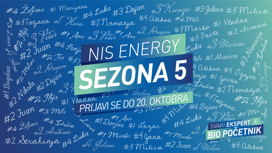 PETA SEZONA PROGRAMA „NIS ENERGY” Kompanija NIS pruža novu šansu mladima bez radnog iskustva