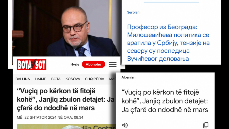KURTIJEVIM MEDIJIMA VUČIĆ TRN U OKU Plaćenici iz beograda nastavljaju kampanju protiv predsednika srbije