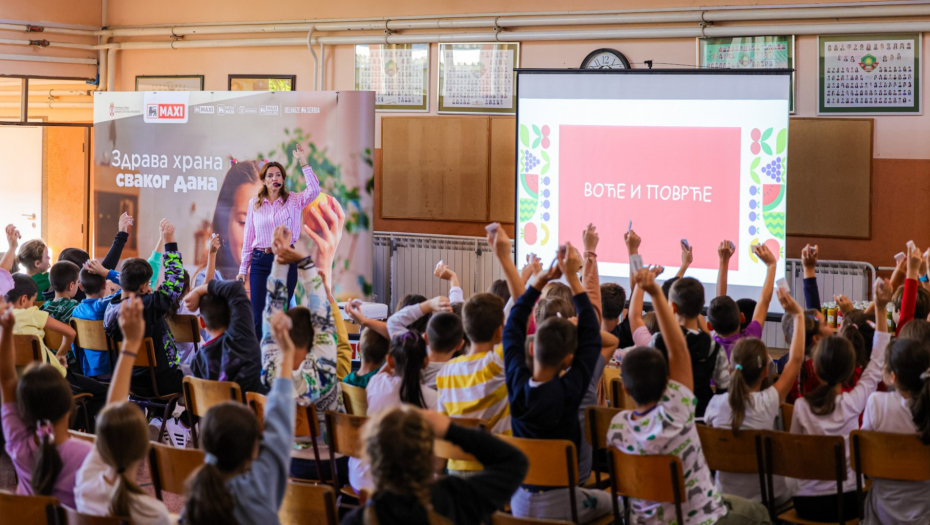 KARAVAN „ZDRAVA HRANA SVAKOG DANA“ OBIĆI ĆE 43 GRADA U SRBIJI MAXI i Ministarstvo prosvete nastavljaju edukativni program o značaju zdrave ishrane