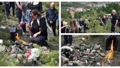 GODINU DANA NEMA REZULTATA OBDUKCIJE TROJICE UBIJENIH SRBINA U BANJSKOJ Porodica u suzama upalila sveće ubijenom Stefanu (FOTO)