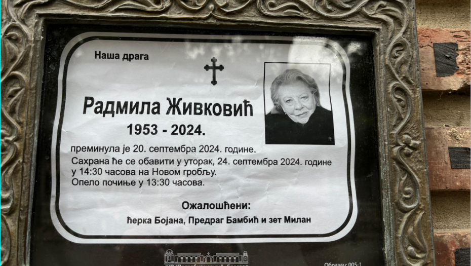 SAHRANA RADMILE ŽIVKOVIĆ! Potresne scene na groblju, na sanduku bele ruže