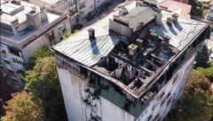 ZIDOVI CRNI, KROVA VIŠE NEMA Jezive slike zgrade u Požarevcu nakon velikog požara