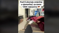 Mladiću su obećali smeštaj za 130 evra mesečno: Podelio je snimak iz famozne sobe, ljudi su zgroženi (VIDEO)