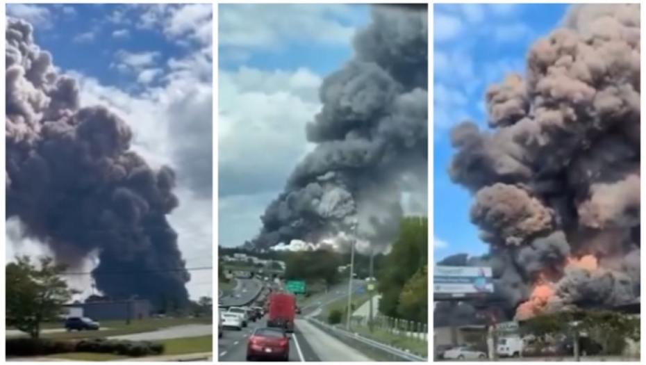 APOKALIPTIČNE SCENE U AMERICI Požar u hemijskoj fabrici izazvao paniku, građani se evakuišu (VIDEO)