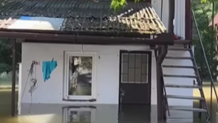 DUNAV POPLAVIO CELO NASELJE U SRBIJI Neverovatan prizor kod Sombora, kuće "vire" iz vode (VIDEO)