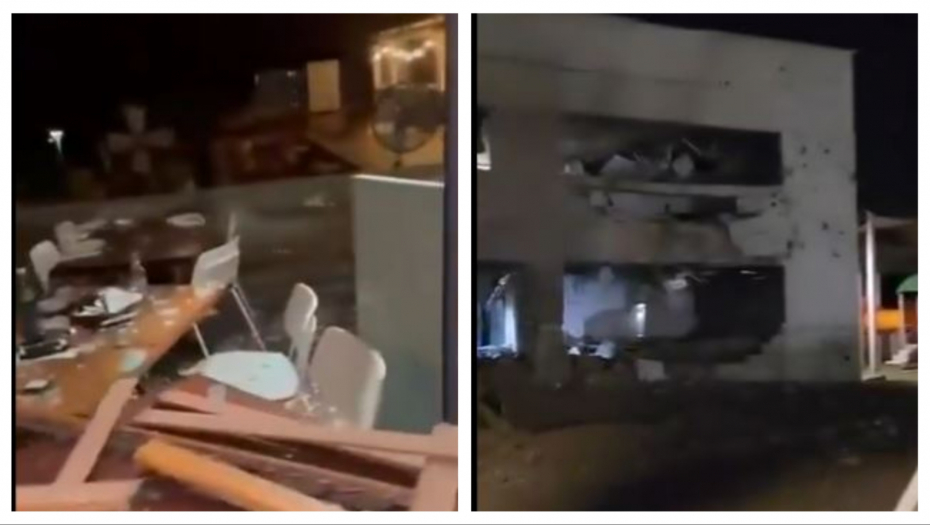 JEZIVI PRVI SNIMCI IZ IZRAELA POSLE NAPADA! Sve je u kraterima, pogledajte šta je samo JEDNA raketa uradila restoranu (VIDEO)
