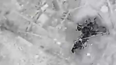 RUSKI VOJNICI DIGNUTI U VAZDUH Stravičan snimak sa fronta (VIDEO)