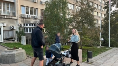 ALO! PAPARACO! Drama Alena Hadrovića u centru Beograda, nije krio nervozu pored dece i žene Maje (FOTO)