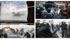 HLADAN TUŠ ZA DEMONTRANTE Italijanska policija upotrebila vodene topove, na desetine privedeno (FOTO)