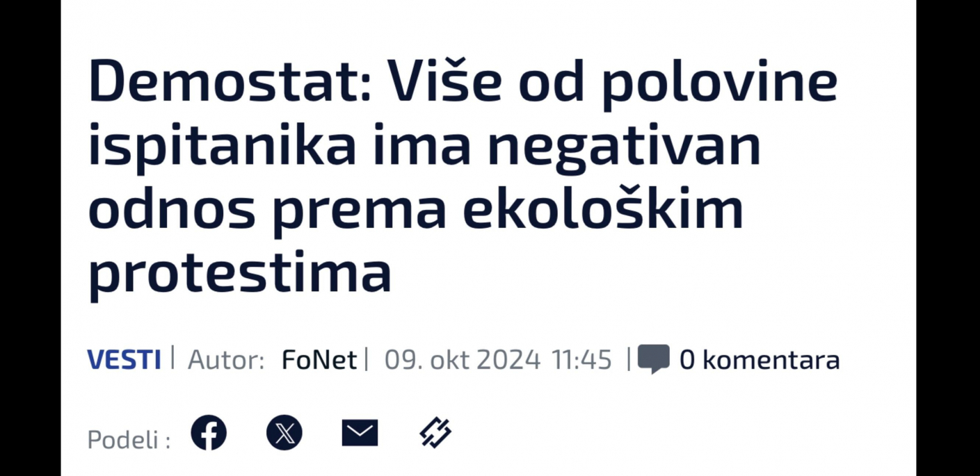 DOSTA MALTRETIRANJA! Opozicioni istraživači i mediji priznali: Narod je protiv protesta i blokada lažnih ekologa!